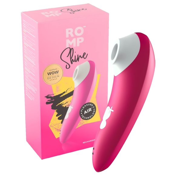 ROMP Shine - vodotěsný stimulátor klitorisu s tlakovými vlnami (růžový)