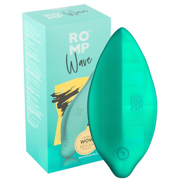 ROMP Wave - voděodolný vibrátor na klitoris (zelený)
