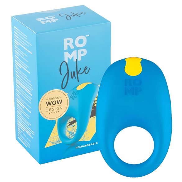 ROMP Juke - vodotěsný vibrační kroužek na penis (modrý)