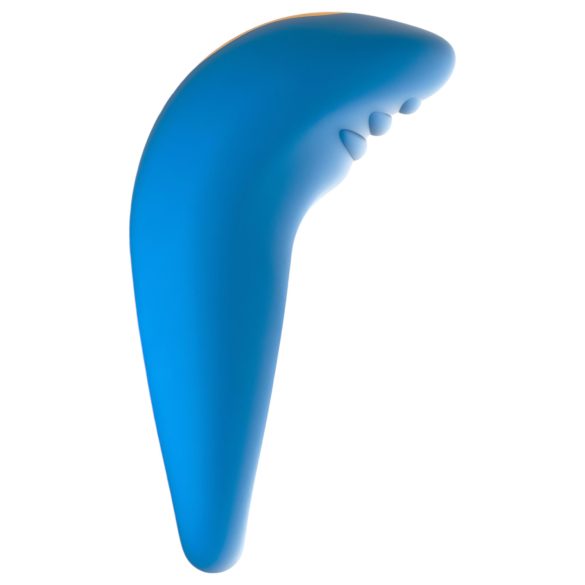 ROMP Juke - vodotěsný vibrační erekční kroužek (modrý)