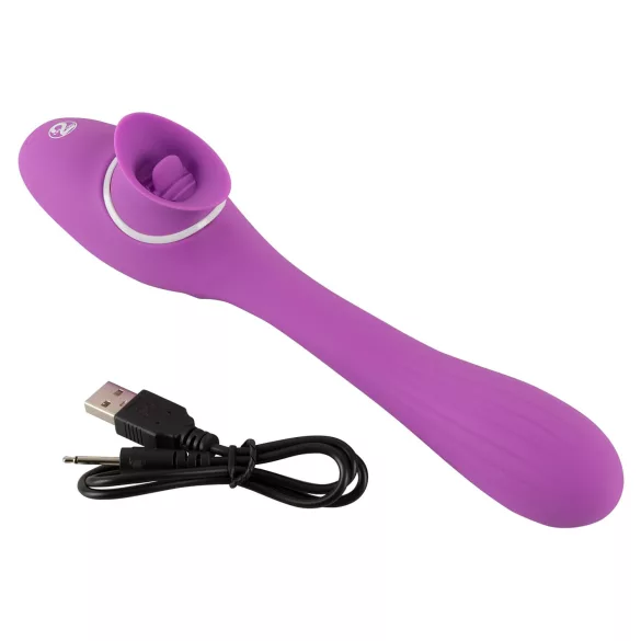 You2Toys - vibrátor 2v1 s akumulátorem - fialový