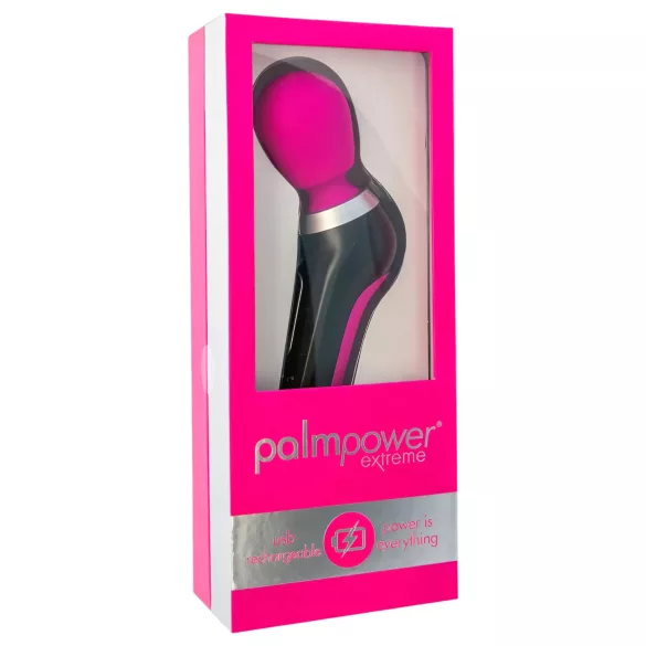 PalmPower Extreme Wand - vibrátor masážní bezdrátový - růžovo-černý
