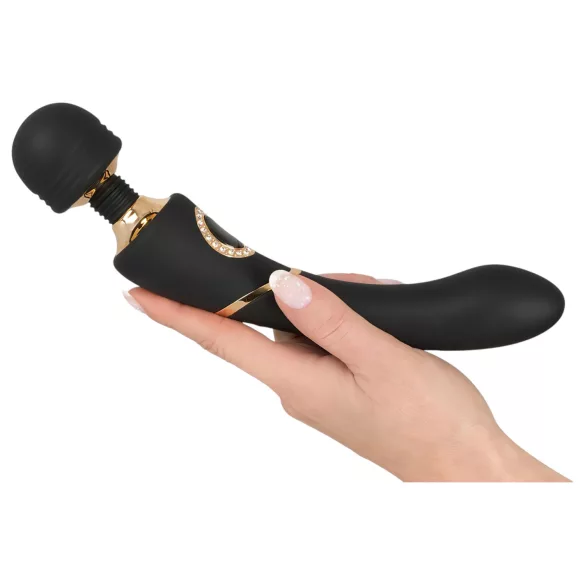 Cleopatra Wand - akumulátorový masážní vibrátor (černý)