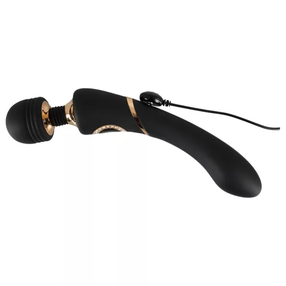 Cleopatra Wand - akumulátorový masážní vibrátor (černý)