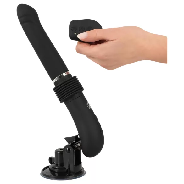 You2Toys - automatický thrusting vibrátor - dobíjecí - černý