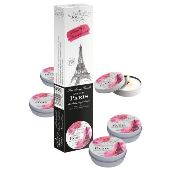 Petits Joujoux Paris - svíčka na masáž vanilka & santalové dřevo (5x43ml)