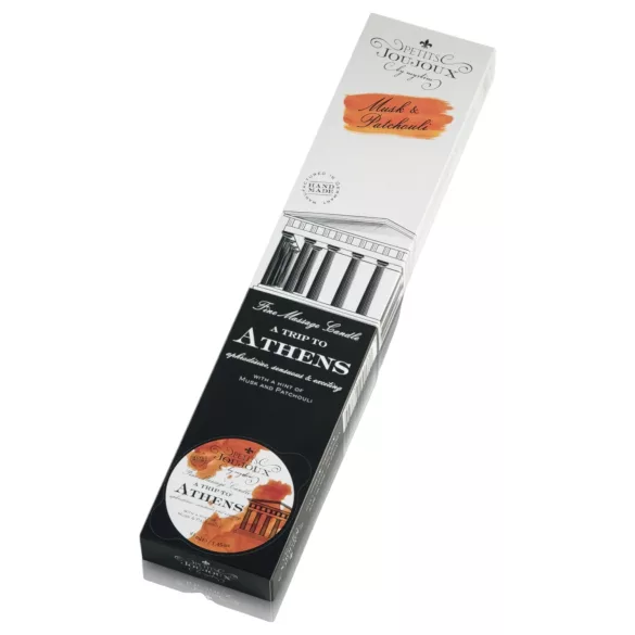 Petits Joujoux Athens - masážní svíčka - pižmo parfém - sada 5x43ml