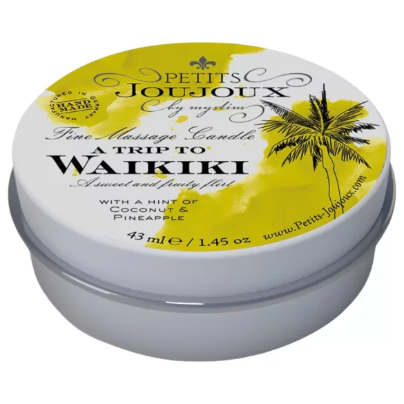 Petits Joujoux Waikiki - masážní svíčka - kokos ananas - 43 ml
