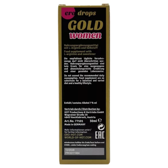 HOT Spanish Fly Gold Woman - afrodiziakum pro ženy (30 ml)