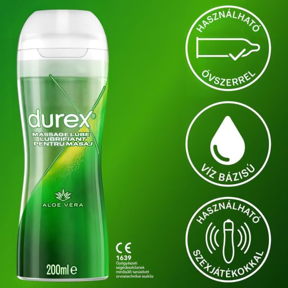 Durex - masážní olej 2v1 - aloe vera - 200 ml