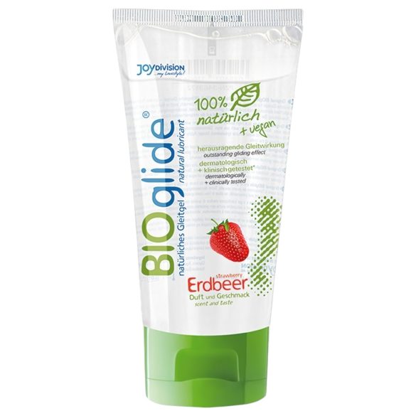 BIOglide - jahodový lubrikant na vodní bázi (80 ml)