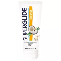 HOT Superglide - jedlý lubrikační gel s kokosem - 75 ml