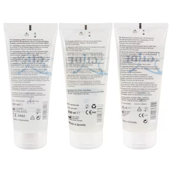 Just Glide - sada lubrikantů - na vodní bázi - 3×200 ml