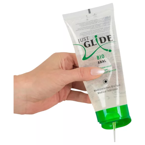 Just Glide - anální lubrikant - veganský, na vodní bázi, 200ml