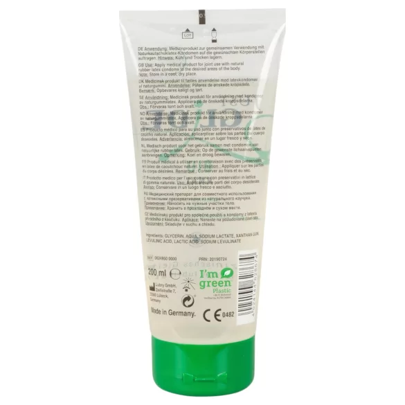 Just Glide - anální lubrikant - veganský, na vodní bázi, 200ml