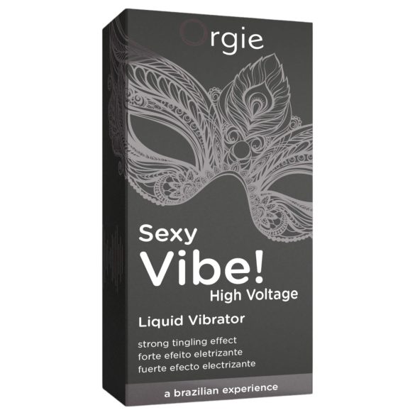 Orgie Sexy Vibe High Voltage - unisex tekutý vibrátor (15ml)