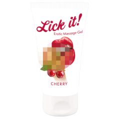 Lick it! - jedlý lubrikační gel 2v1 - třešeň - 50ml