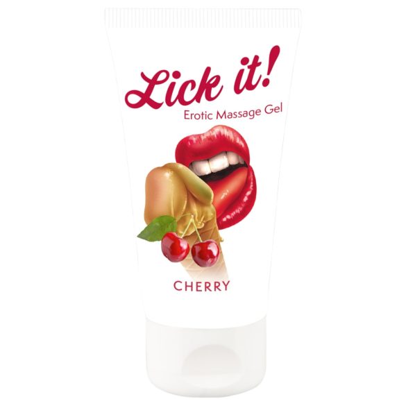 Lick it! - jedlý lubrikační gel 2v1 - třešeň - 50ml