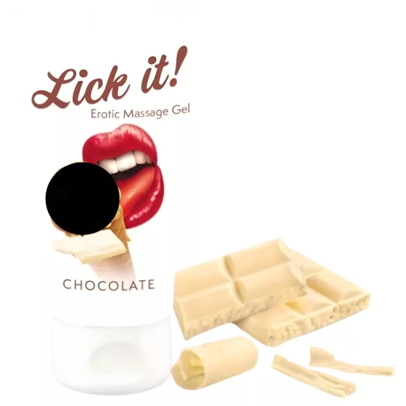 Lick it! - jedlý lubrikační gel 2v1 - bílá čokoláda - 50 ml