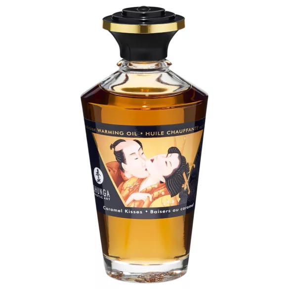 Shunga - masážní olej s hřejivým efektem - karamel - 100 ml