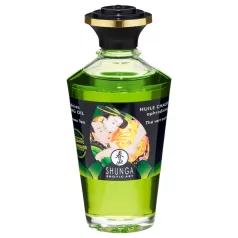   Shunga - masážní olej s hřejivým efektem - zelený čaj - 100 ml