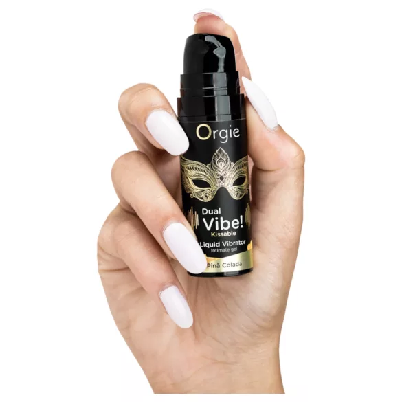 Orgie Dual Vibe! - tekutý vibrátor - Piña Colada (15 ml)