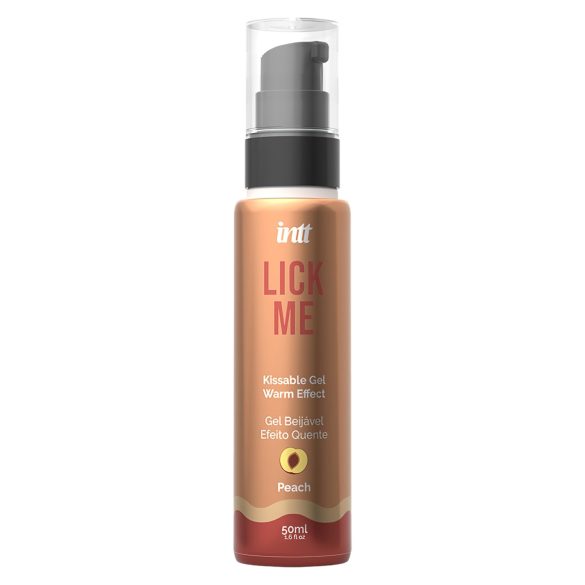 Intt Lick Me hřejivý lubrikant - broskev (50ml)