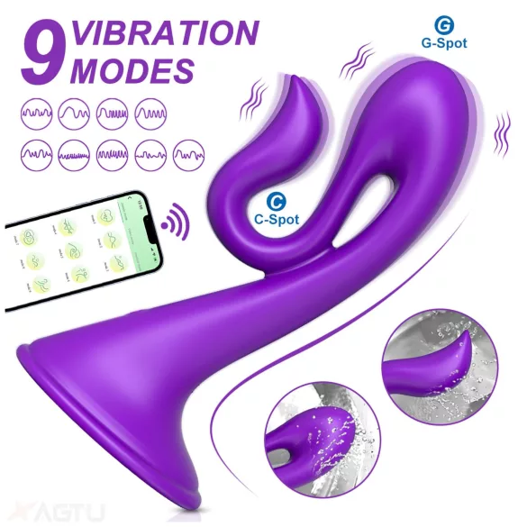 AlvUp - vibrátor na bod G (fialový)