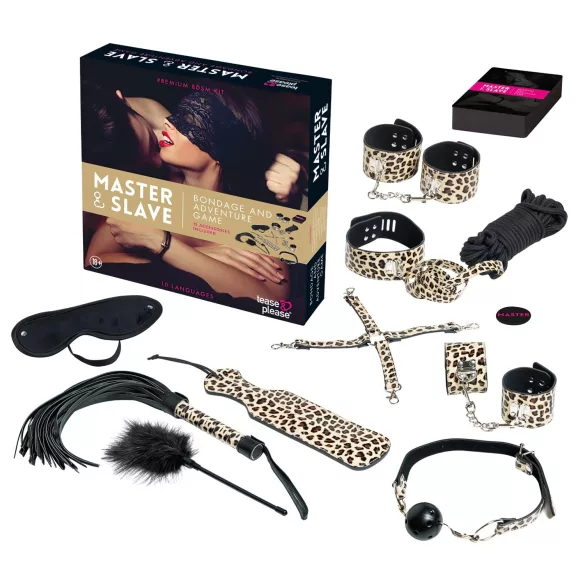 tease & please - Master & Slave - prémiová BDSM dobrodružná sada pro páry (13dílná)
