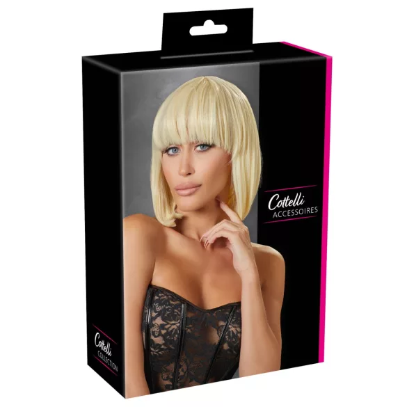 Cottelli - paruka bob střední délky s ofinou - blond