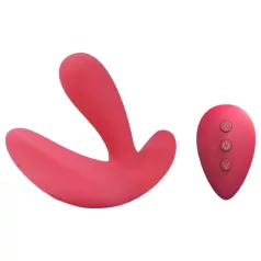   Cotoxo Saddle - vibrátor na prostatu s dálkovým ovládáním - červený
