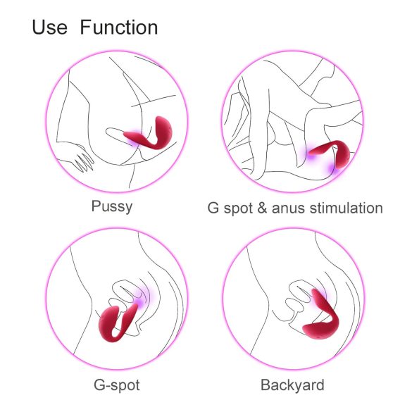 Cotoxo Cupid 2 - párový vibrátor s dálkovým ovládáním - červený
