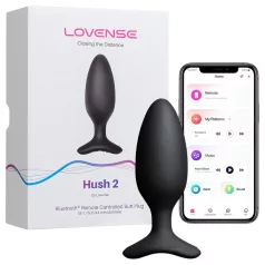  Lovense Hush 2 S - anální vibrátor ovládaný aplikací (38 mm, černý)