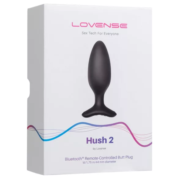 Lovense Hush 2 M - anální vibrátor ovládaný aplikací (45 mm, černý)