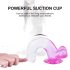 Sunfo - přísavkový dildo s varlaty - 22cm (průhledná-fialová)