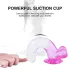 Sunfo - dildo s přísavkou a varlaty - 22 cm - průhledně fialový