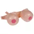 Boob Battle - nafukovací připínací prsa - naturální barva