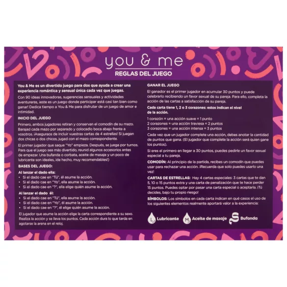 you & me - erotická partnerská hra (španělská)