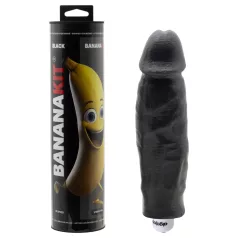   Bananakit - sada na odlévání penisu s vibrátorem (černá)