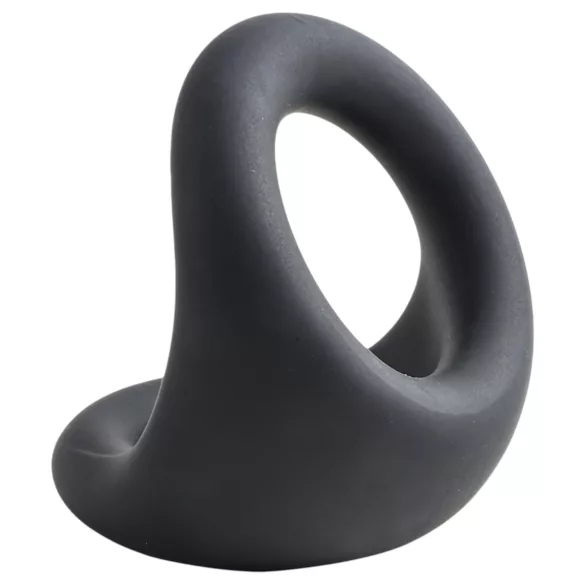 Pulselock Taur - tvarovaný kroužek na penis a varlata (černý)