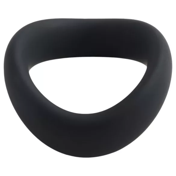 Pulselock Cocktura - kroucený silikonový kroužek na varlata (černý) - 5 cm