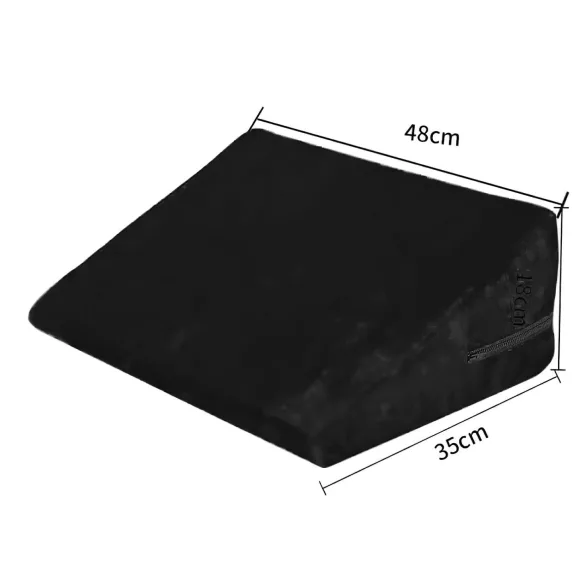 Desirel Magic Pillow - klínový sex polštář - malý (černý)