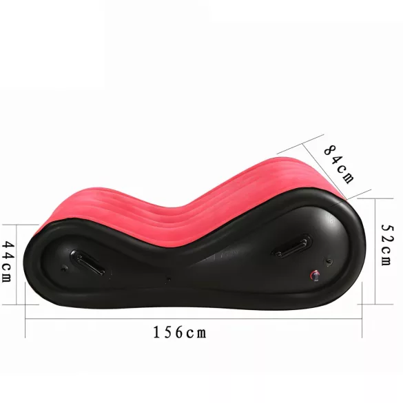 Magic Pillow - nafukovací BDSM polštářek - pouta - velký - červený
