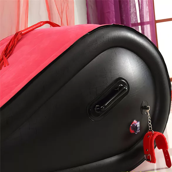 Magic Pillow - nafukovací BDSM polštářek - pouta - velký - červený