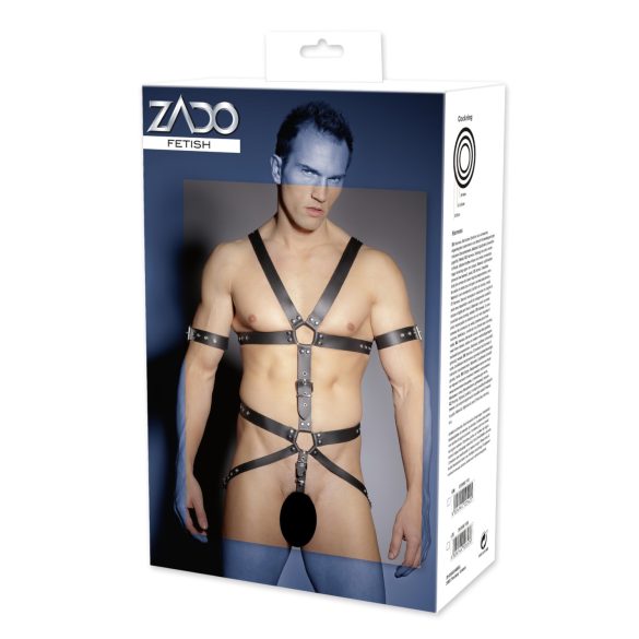 ZADO - kožený páskový postroj - pro muže - L/XL