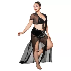 JSY 065 - černý babydoll set (XL-2XL)
