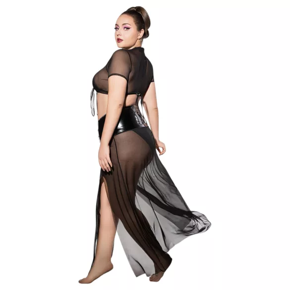 JSY 065 - černý babydoll set (XL-2XL)
