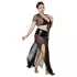JSY 065 - černý babydoll set (XL-2XL)