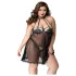 JSY 066 - černá babydoll souprava (XL-2XL)