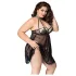 JSY 066 - černá babydoll souprava (XL-2XL)